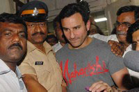 Saif Ali Khan at Colaba Police Station